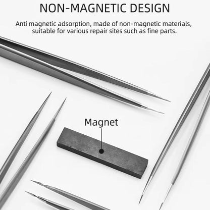 Meilleure pince à épiler non magnétique en acier inoxydable haute dureté, BST-Q11, BST-Q12, BST-Q13, BST-Q14