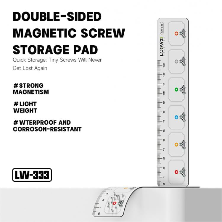 Plateau de rangement magnétique double face pour vis LUOWEI LW-333