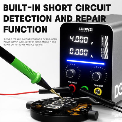 Alimentation CC numérique régulée et ajustable LUOWEI D3 30 V / 5 A, EU Plug, US Plug