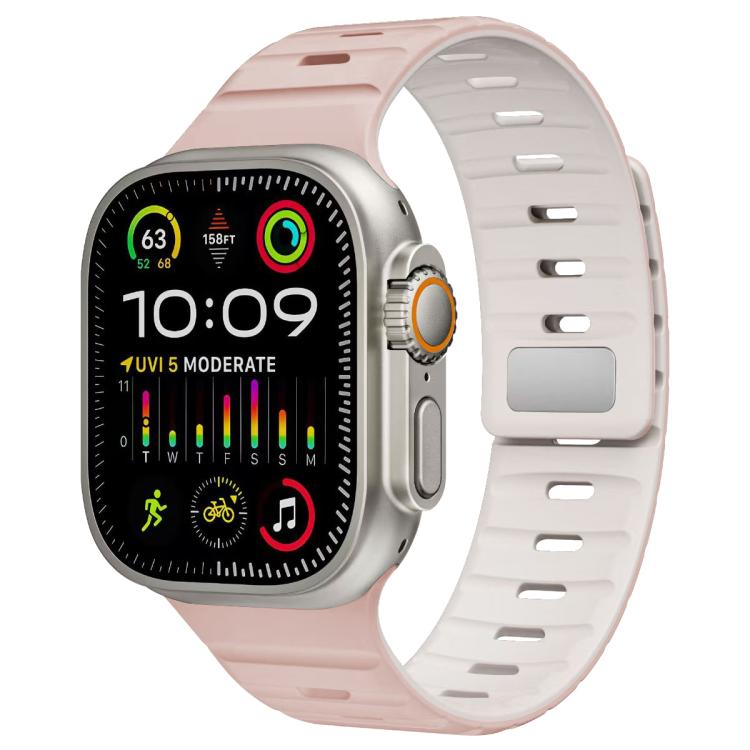 Bracelet de montre en silicone xDfind à boucle magnétique Norman, For Apple Watch 42 / 44 / 45 / 46 / 49mm, For Apple Watch 38 / 40 / 41 / S11 42mm