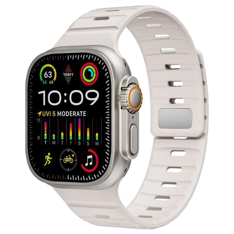 Bracelet de montre en silicone xDfind à boucle magnétique Norman, For Apple Watch 42 / 44 / 45 / 46 / 49mm, For Apple Watch 38 / 40 / 41 / S11 42mm