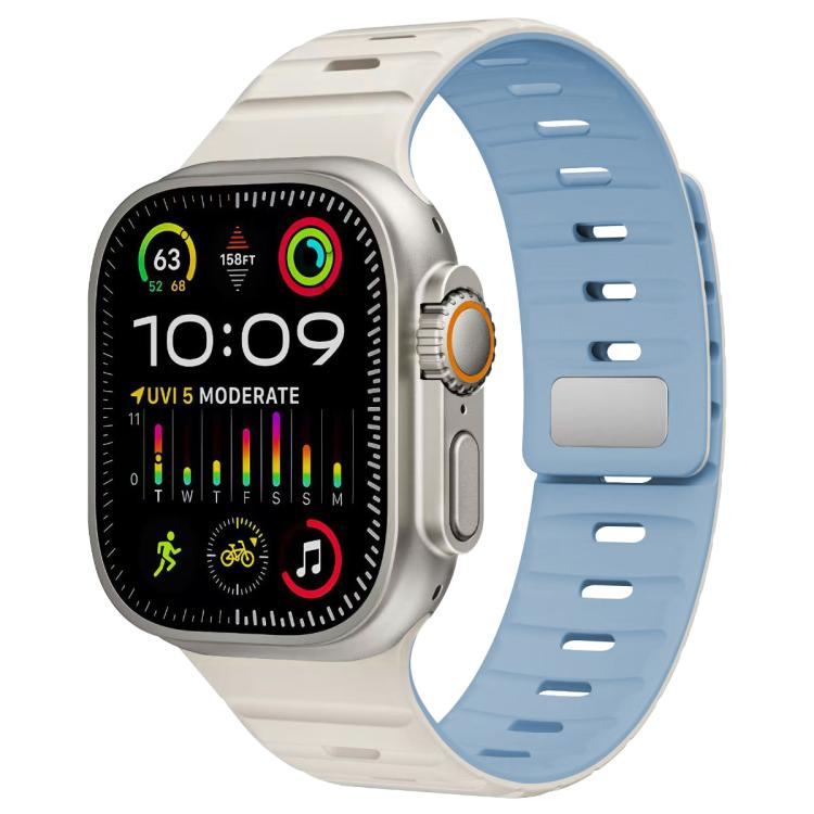 Bracelet de montre en silicone xDfind à boucle magnétique Norman, For Apple Watch 42 / 44 / 45 / 46 / 49mm, For Apple Watch 38 / 40 / 41 / S11 42mm