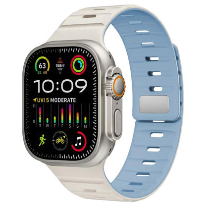 Bracelet de montre en silicone xDfind à boucle magnétique Norman, For Apple Watch 42 / 44 / 45 / 46 / 49mm, For Apple Watch 38 / 40 / 41 / S11 42mm