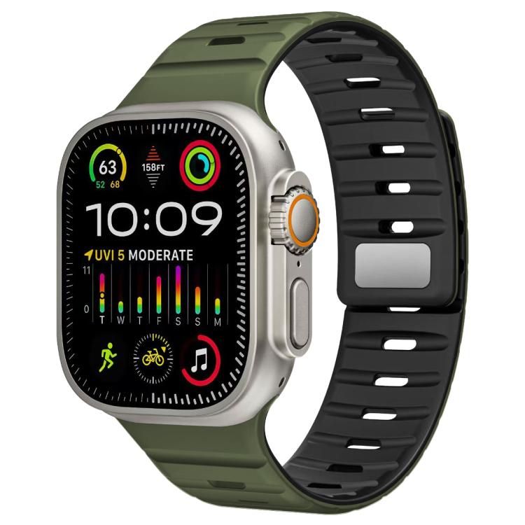 Bracelet de montre en silicone xDfind à boucle magnétique Norman, For Apple Watch 42 / 44 / 45 / 46 / 49mm, For Apple Watch 38 / 40 / 41 / S11 42mm