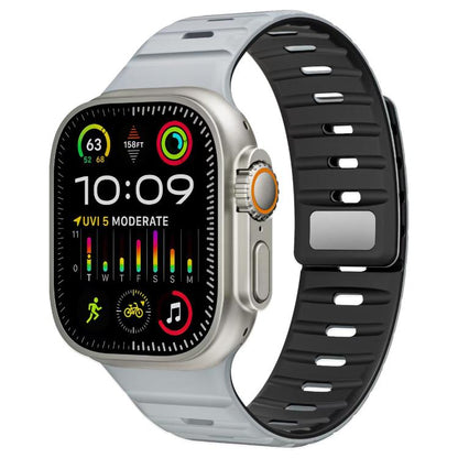 Bracelet de montre en silicone xDfind à boucle magnétique Norman, For Apple Watch 42 / 44 / 45 / 46 / 49mm, For Apple Watch 38 / 40 / 41 / S11 42mm