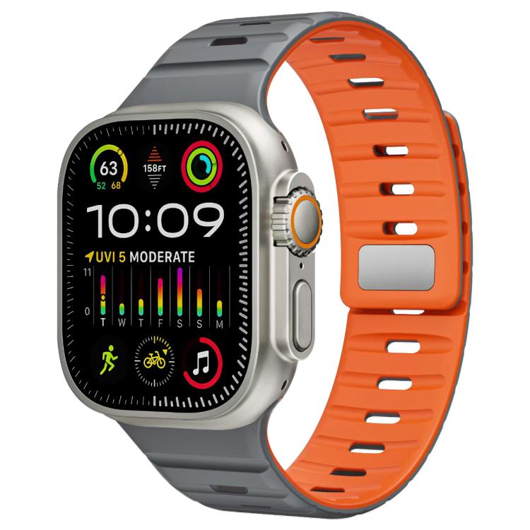 Bracelet de montre en silicone xDfind à boucle magnétique Norman, For Apple Watch 42 / 44 / 45 / 46 / 49mm, For Apple Watch 38 / 40 / 41 / S11 42mm