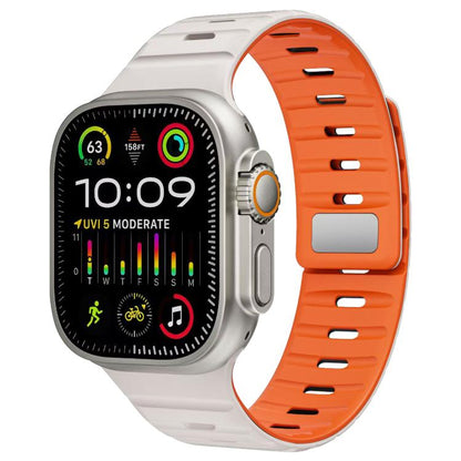 Bracelet de montre en silicone xDfind à boucle magnétique Norman, For Apple Watch 42 / 44 / 45 / 46 / 49mm, For Apple Watch 38 / 40 / 41 / S11 42mm