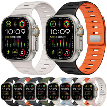 Bracelet de montre en silicone xDfind à boucle magnétique Norman, For Apple Watch 42 / 44 / 45 / 46 / 49mm, For Apple Watch 38 / 40 / 41 / S11 42mm