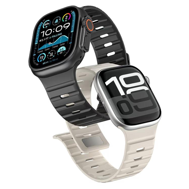 Bracelet de montre en silicone xDfind à boucle magnétique Norman, For Apple Watch 42 / 44 / 45 / 46 / 49mm, For Apple Watch 38 / 40 / 41 / S11 42mm
