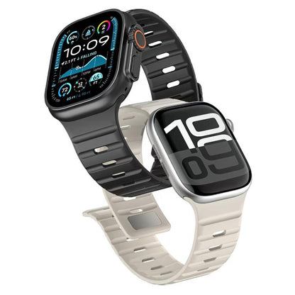 Bracelet de montre en silicone xDfind à boucle magnétique Norman, For Apple Watch 42 / 44 / 45 / 46 / 49mm, For Apple Watch 38 / 40 / 41 / S11 42mm