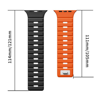 Bracelet de montre en silicone xDfind à boucle magnétique Norman, For Apple Watch 42 / 44 / 45 / 46 / 49mm, For Apple Watch 38 / 40 / 41 / S11 42mm