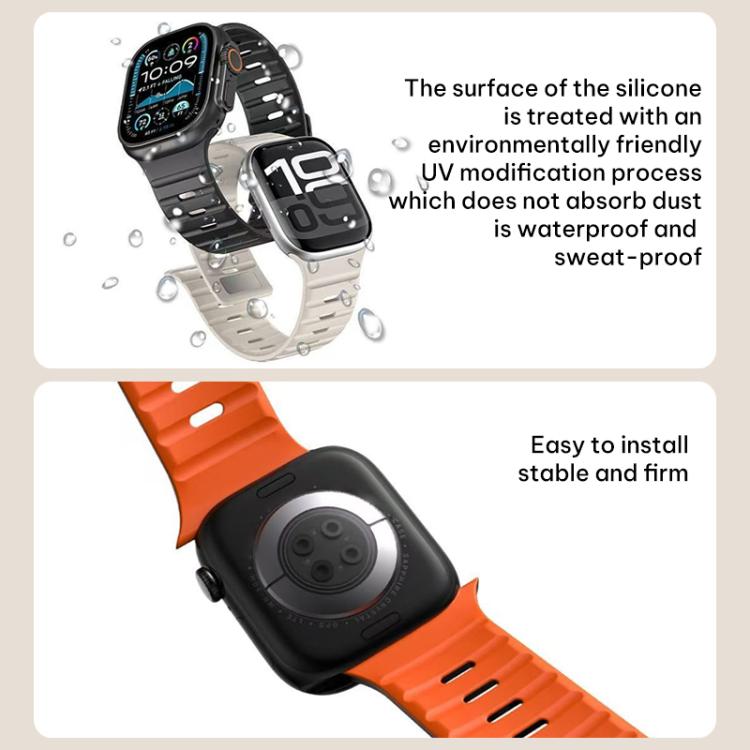Bracelet de montre en silicone xDfind à boucle magnétique Norman, For Apple Watch 42 / 44 / 45 / 46 / 49mm, For Apple Watch 38 / 40 / 41 / S11 42mm