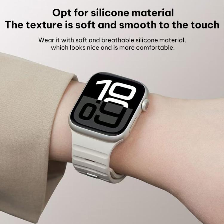 Bracelet de montre en silicone xDfind à boucle magnétique Norman, For Apple Watch 42 / 44 / 45 / 46 / 49mm, For Apple Watch 38 / 40 / 41 / S11 42mm