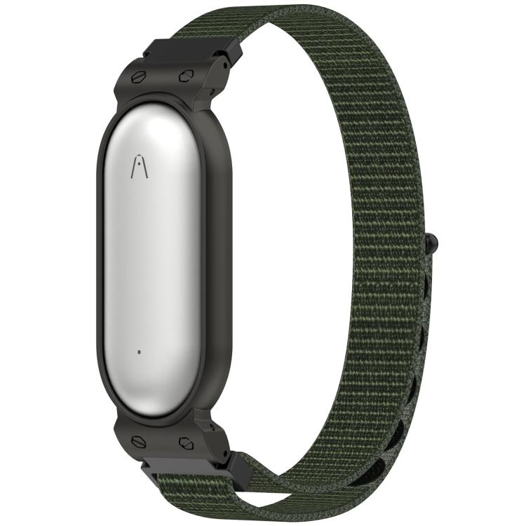 Bracelet de montre xDfind avec cadre en métal, boucle en nylon intégrée et fermeture auto-agrippante, For Plaud NotePin AI