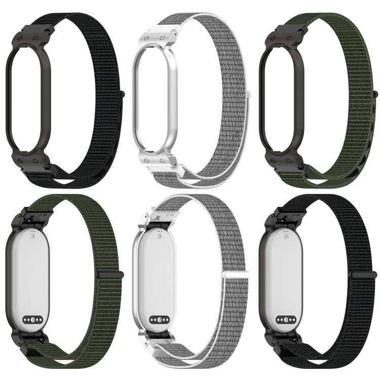 Bracelet de montre xDfind avec cadre en métal, boucle en nylon intégrée et fermeture auto-agrippante, For Plaud NotePin AI