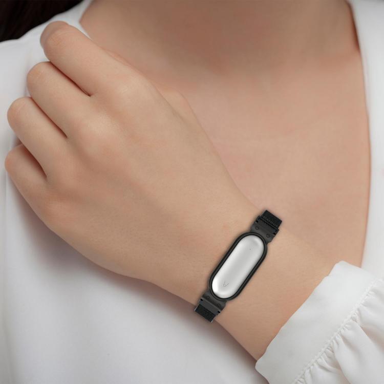 Bracelet de montre xDfind avec cadre en métal, boucle en nylon intégrée et fermeture auto-agrippante, For Plaud NotePin AI