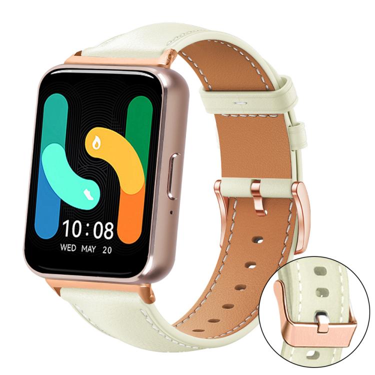 Bracelet de montre xDfind en cuir végan grain fin Black Shark avec boucle or rose, For Samsung Galaxy Watch7 / FE / 6 / 5 / 4, For Samsung Galaxy Fit3