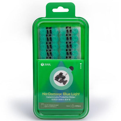 2UUL DA33 500 pièces/boîte Film protecteur anti-lumière bleue pour objectif d'appareil photo, sans dommage