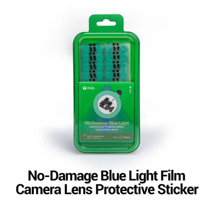 2UUL DA33 500 pièces/boîte Film protecteur anti-lumière bleue pour objectif d'appareil photo, sans dommage