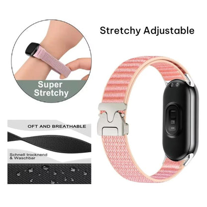 Bracelet de montre en nylon à motif montagne et boucle parachute xDfind, For Xiaomi Smart Band 10 / 9 / 8