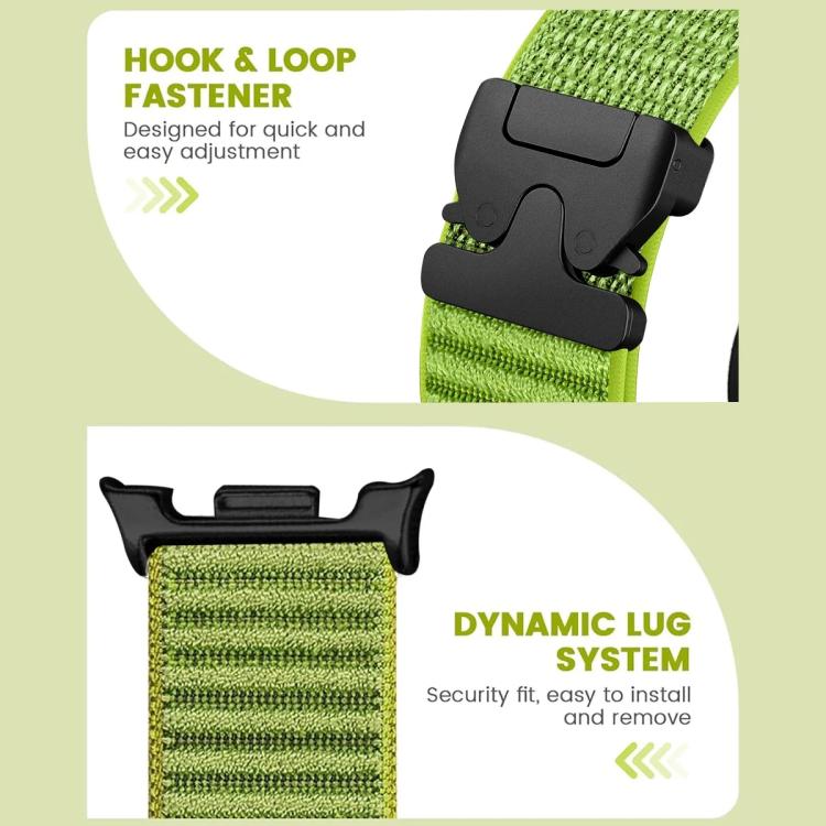 Bracelet de montre en nylon à motif montagne et boucle parachute xDfind, For Galaxy Watch9 / 8 / 8 Classic