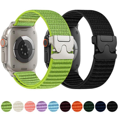 Bracelet de montre en nylon à motif montagne et boucle parachute xDfind, For Apple Watch 42 / 44 / 45 / 46 / 49mm, For Apple Watch 38 / 40 / 41 / S10 42mm