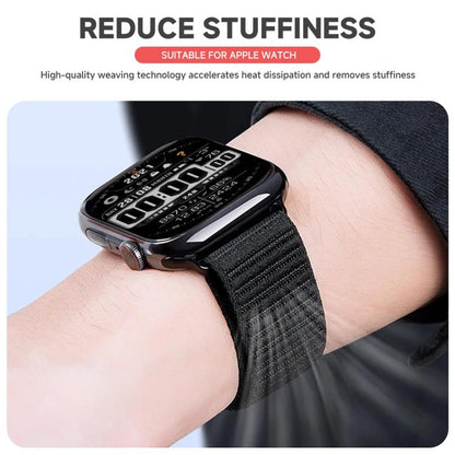 Bracelet de montre en nylon à motif montagne et boucle parachute xDfind, For Apple Watch 42 / 44 / 45 / 46 / 49mm, For Apple Watch 38 / 40 / 41 / S10 42mm
