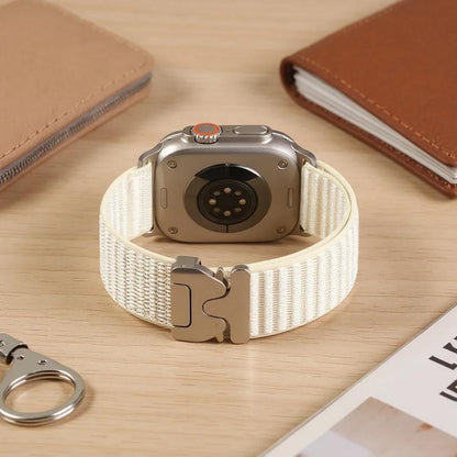 Bracelet de montre en nylon à motif montagne et boucle parachute xDfind, For Apple Watch 42 / 44 / 45 / 46 / 49mm, For Apple Watch 38 / 40 / 41 / S10 42mm