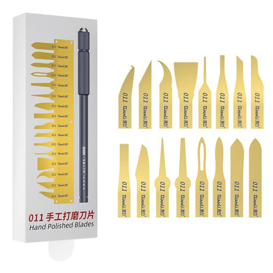 Qianli 011 Ensemble de couteaux multifonctions 16 en 1 pour enlever la colle