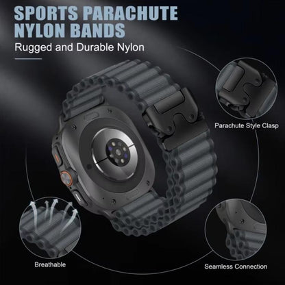 Bracelet de montre en nylon xDfind avec boucle parachute pour sports tout-terrain, For Galaxy Watch9 / 8 / 8 Classic