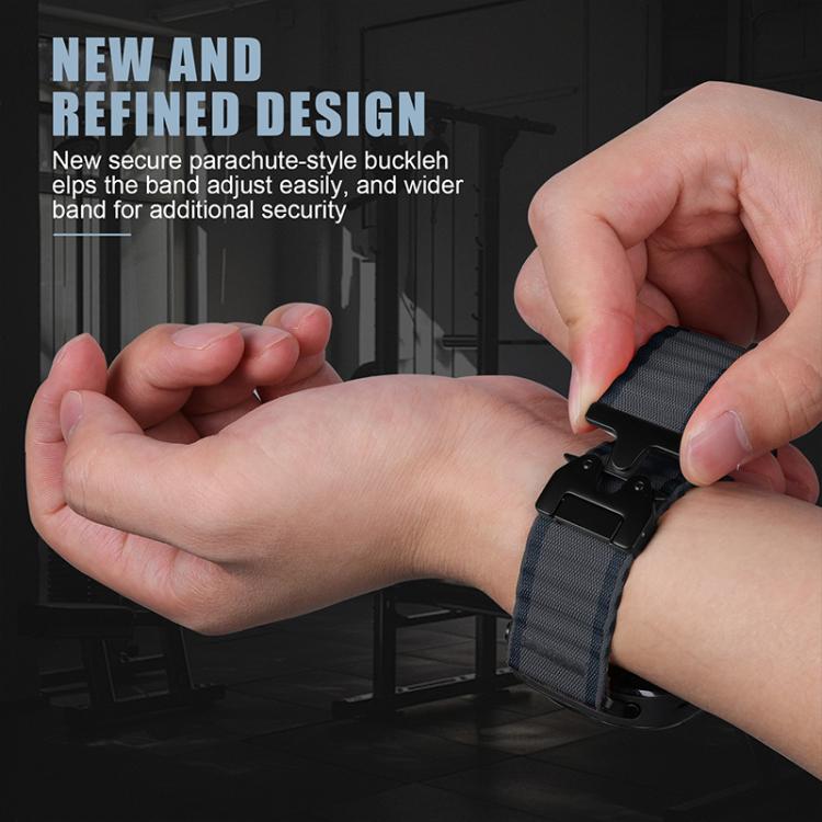 Bracelet de montre en nylon xDfind avec boucle parachute pour sports tout-terrain, For Galaxy Watch9 / 8 / 8 Classic