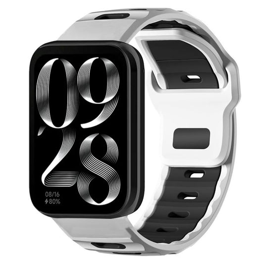 Bracelet de montre en silicone bicolore à tête plate xDfind, For Xiaomi Band 10 Pro / 9 Pro / Redmi Watch 6, For Redmi Watch 3 Active / Watch 3 Lite, For Redmi Watch 3