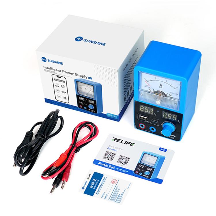 Alimentation intelligente SUNSHINE P5 Mini 5V / 3A à double affichage avec ampèremètre à aiguille, US Plug, EU Plug
