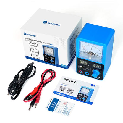 Alimentation intelligente SUNSHINE P5 Mini 5V / 3A à double affichage avec ampèremètre à aiguille, US Plug, EU Plug
