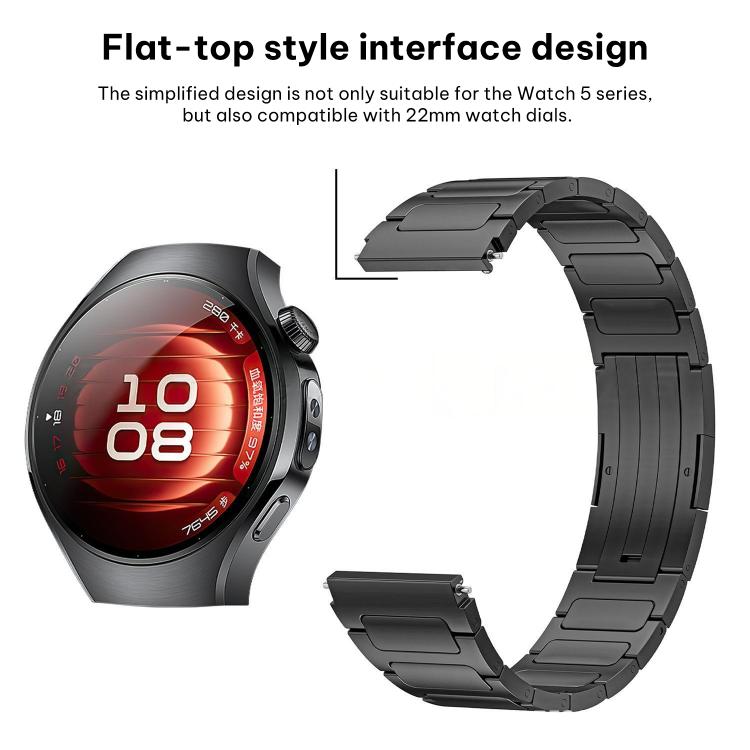 Bracelet de montre xDfind en alliage de titane avec fermoir à boucle déployante à dégagement rapide, For Huawei Watch 5 42mm