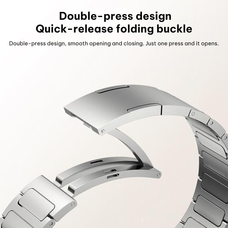 Bracelet de montre xDfind en alliage de titane avec fermoir à boucle déployante à dégagement rapide, For Huawei Watch 5 42mm