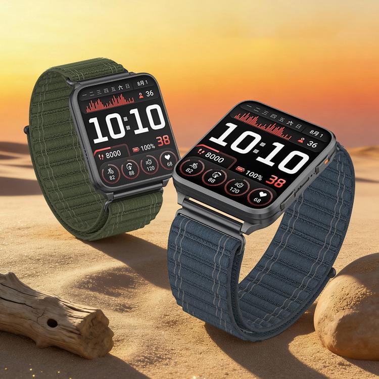 Bracelet de montre en nylon à motif vagues xDfind, For Garmin Venu X1