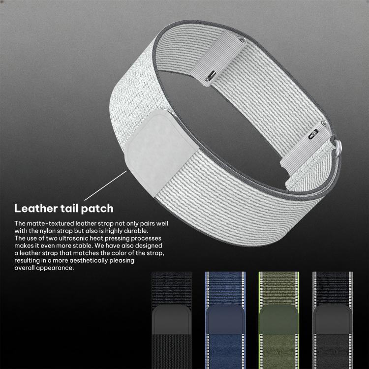Bracelet en nylon recouvert xDfind pour Amazfit Helio, 280mm Wristband, 420mm Arm Strap
