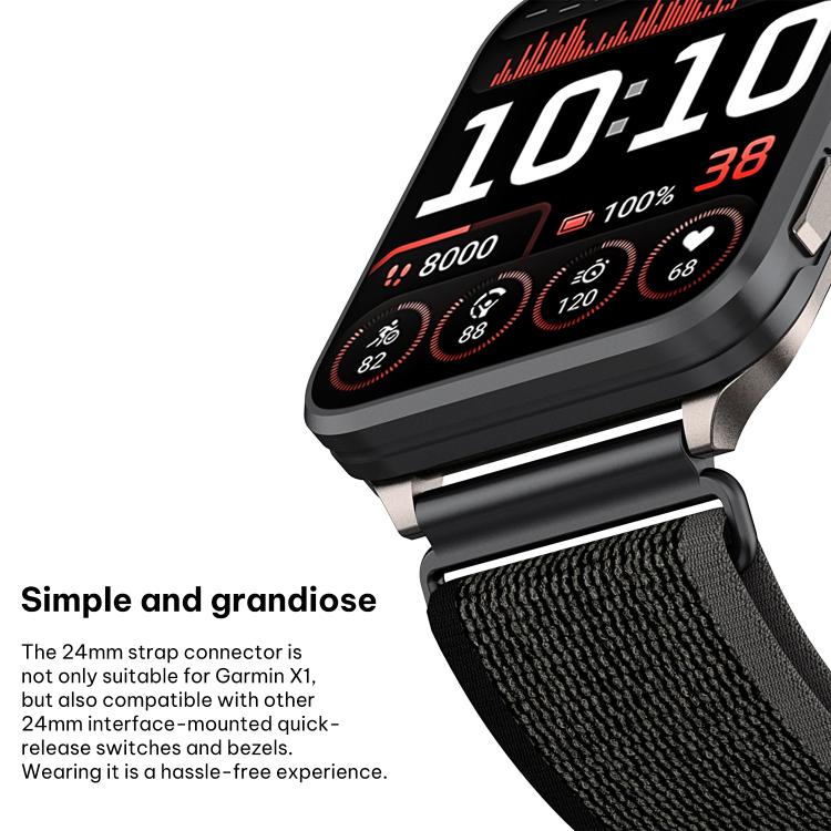 Bracelet de montre xDfind Wild Path Loop en nylon tissé à dégagement rapide, For Garmin Venu X1