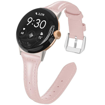 Bracelet de montre fin en cuir véritable xDfind, For Google Pixel Watch 4 / 3 45mm, For Google Pixel Watch 4 / 3 / 2 / 1 41mm