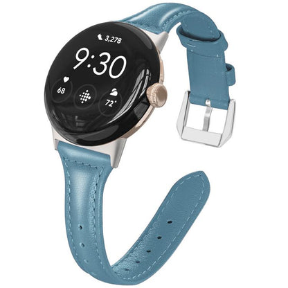 Bracelet de montre fin en cuir véritable xDfind, For Google Pixel Watch 4 / 3 45mm, For Google Pixel Watch 4 / 3 / 2 / 1 41mm