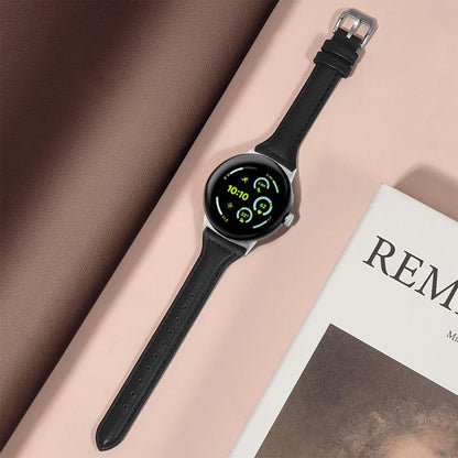 Bracelet de montre fin en cuir véritable xDfind, For Google Pixel Watch 4 / 3 45mm, For Google Pixel Watch 4 / 3 / 2 / 1 41mm