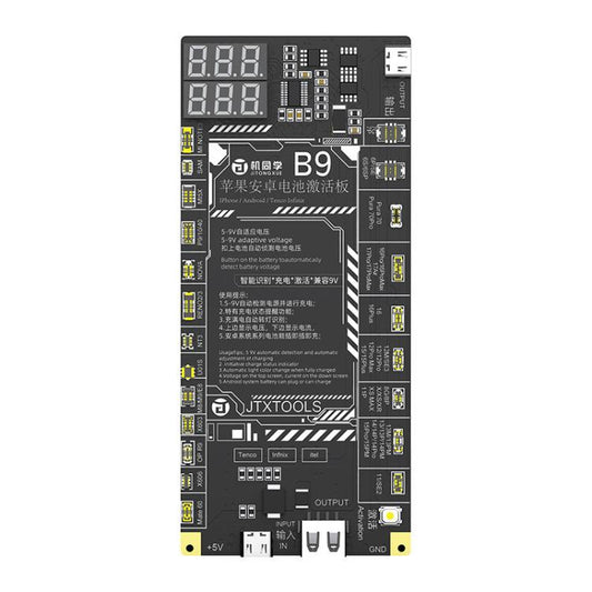 Carte d'activation de charge de batterie JTX B9 5-9V pour iPhone 6S-17 Pro Max (sauf 16e) et Android, JTX B9