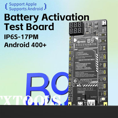 Carte d'activation de charge de batterie JTX B9 5-9V pour iPhone 6S-17 Pro Max (sauf 16e) et Android, JTX B9
