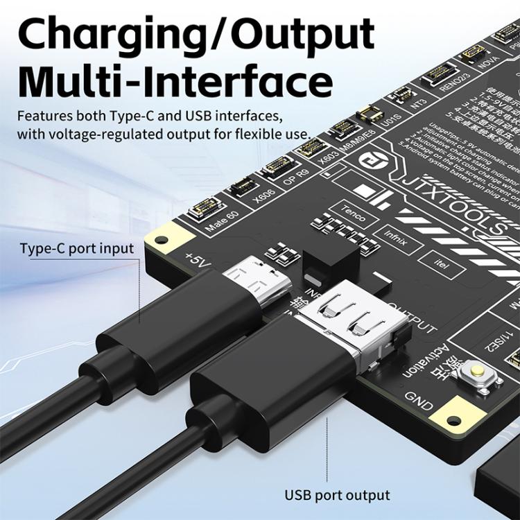 Carte d'activation de charge de batterie JTX B9 5-9V pour iPhone 6S-17 Pro Max (sauf 16e) et Android, JTX B9