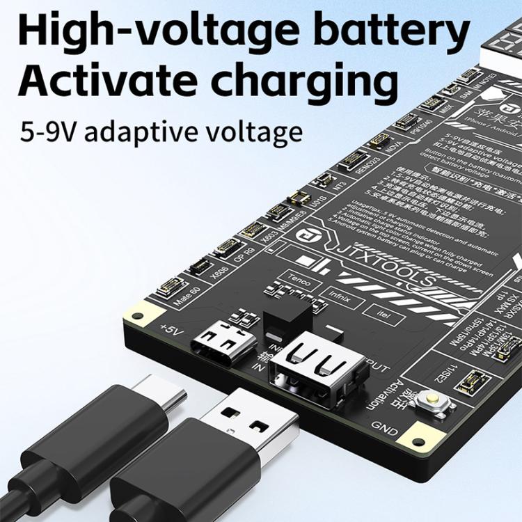 Carte d'activation de charge de batterie JTX B9 5-9V pour iPhone 6S-17 Pro Max (sauf 16e) et Android, JTX B9