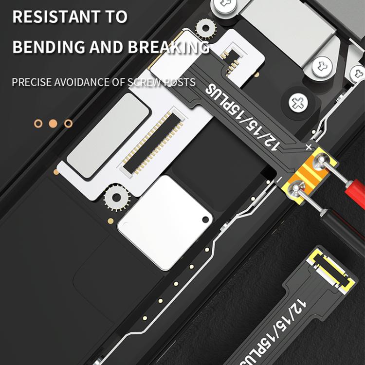 Câble d'alimentation JTX BL-03 avec connecteur FPC souple pour batterie, compatible avec les iPhone 6 à 16., JTX BL-03