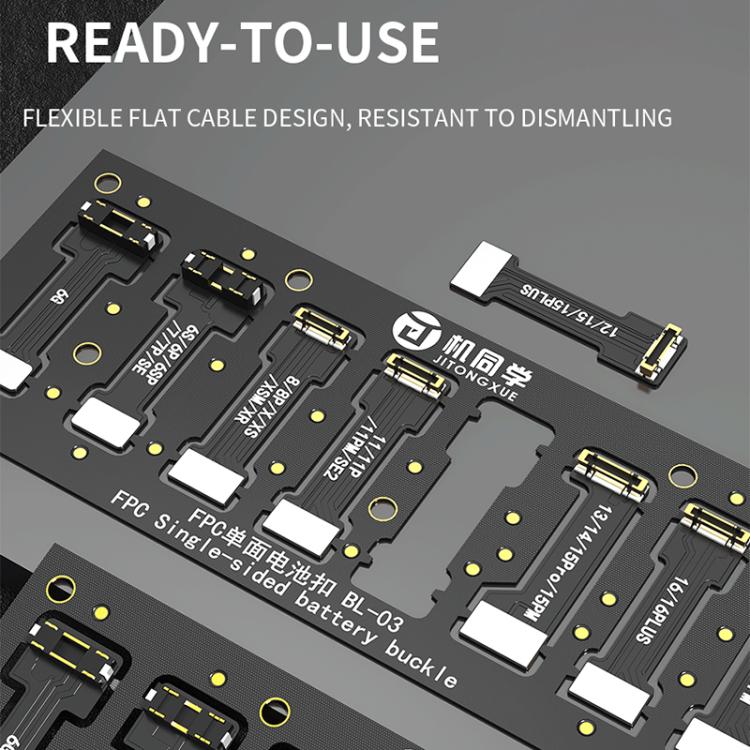 Câble d'alimentation JTX BL-03 avec connecteur FPC souple pour batterie, compatible avec les iPhone 6 à 16., JTX BL-03