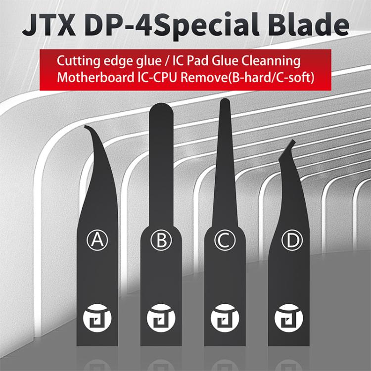 Lames de meulage manuelles multifonctions JTX DP-4 4 en 1 pour carte mère, processeur et circuit intégré, pour retirer la colle, JTX DP-4