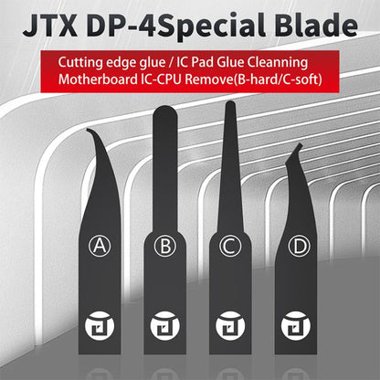 Lames de meulage manuelles multifonctions JTX DP-4 4 en 1 pour carte mère, processeur et circuit intégré, pour retirer la colle, JTX DP-4